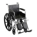 manual wheelchair elevating leg rest with full length armrest